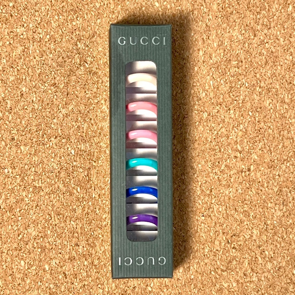 Gucci Watch Bezel Set (8 Colors) w/ Original Box – Fits 1100L / 112